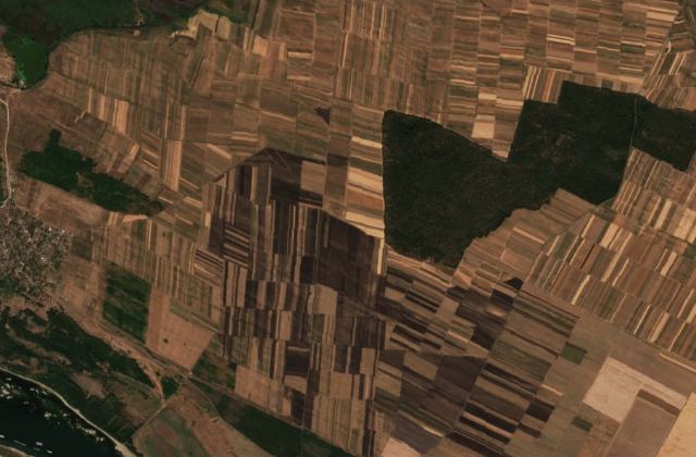 Satellite view near Gruia