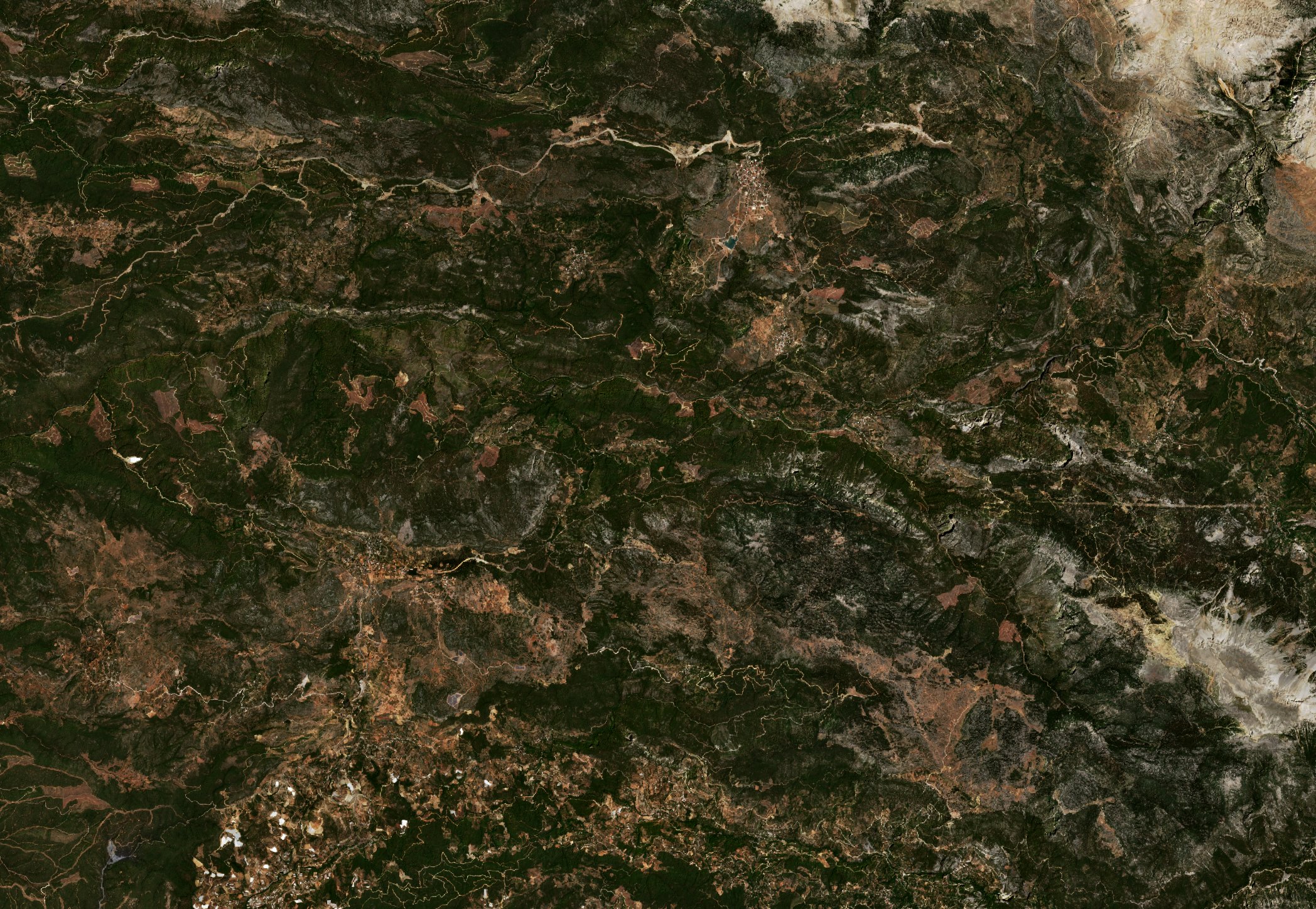 The area before the fire, July 15, 2021