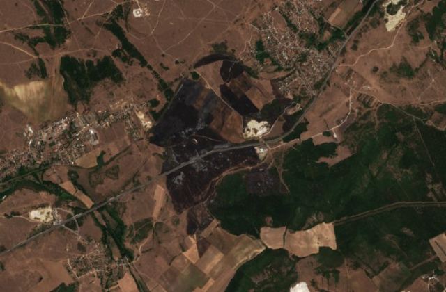 Satellite view near Hajmáskér
