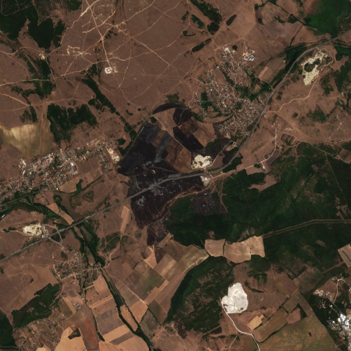The area after the fire, August 14, 2026