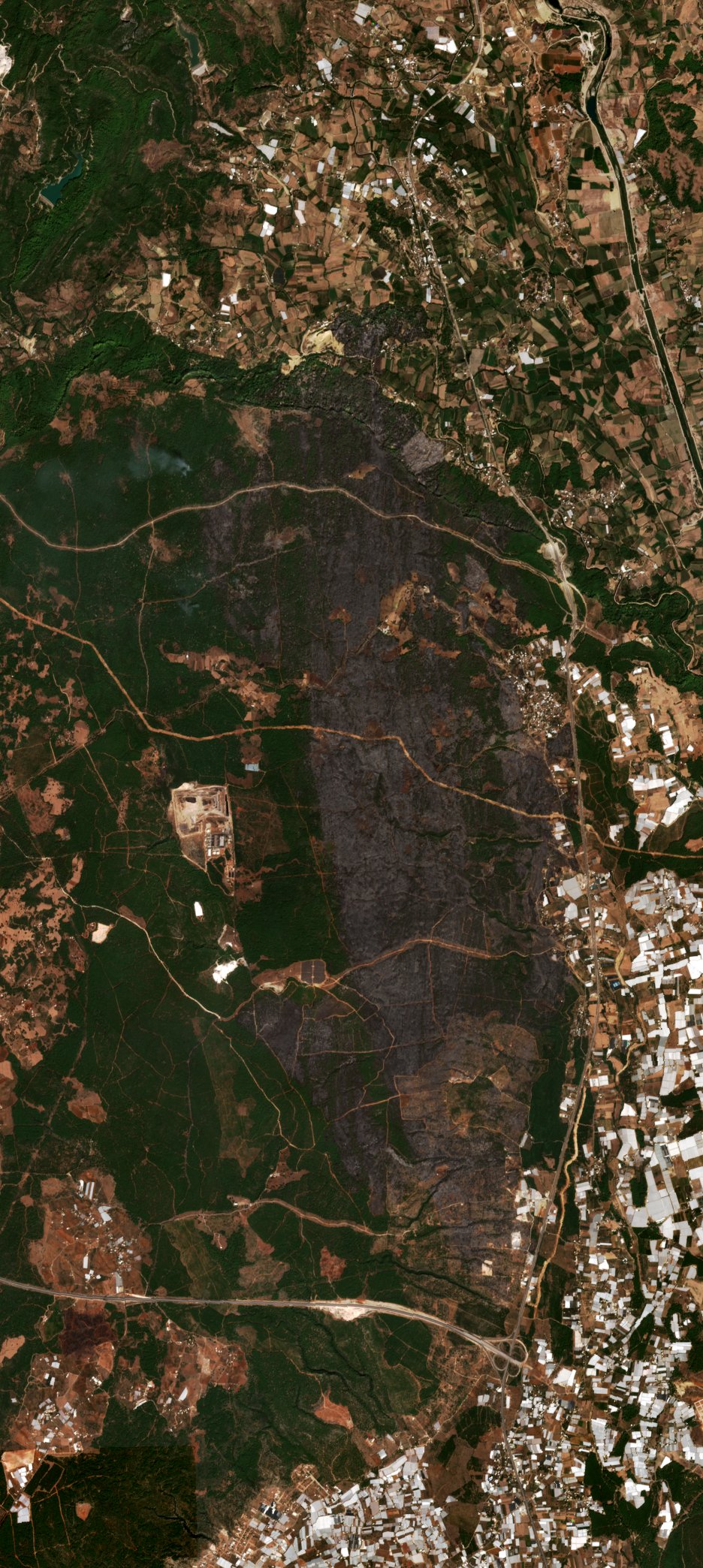 The area after the fire, September 9, 2026