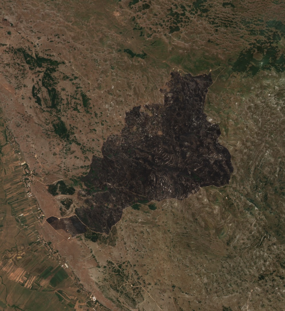 The area after the fire, August 16, 2026