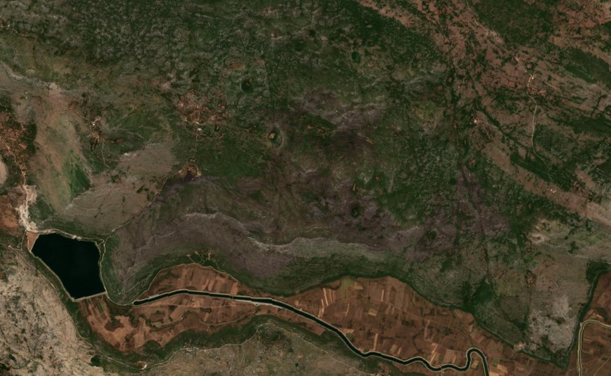 The area after the fire, August 16, 2026