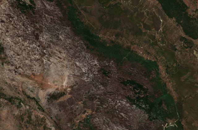 Satellite view near Hrvace