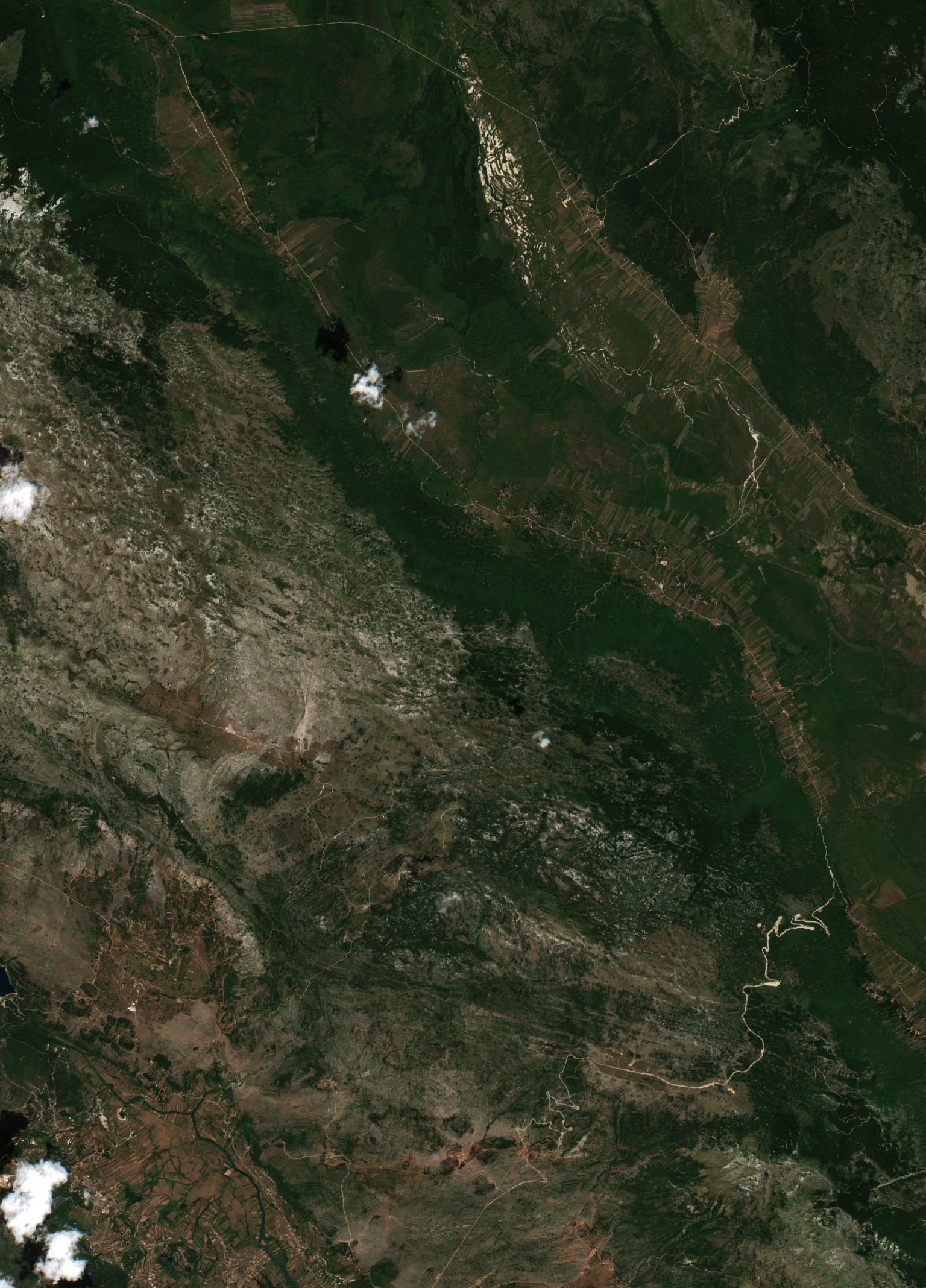 The area before the fire, July 7, 2017