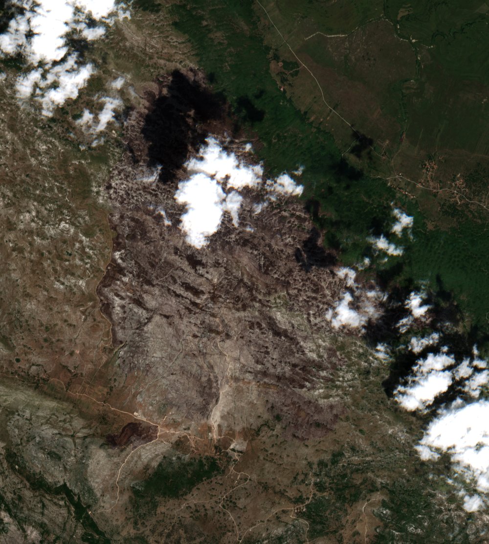 The area after the fire, August 24, 2024