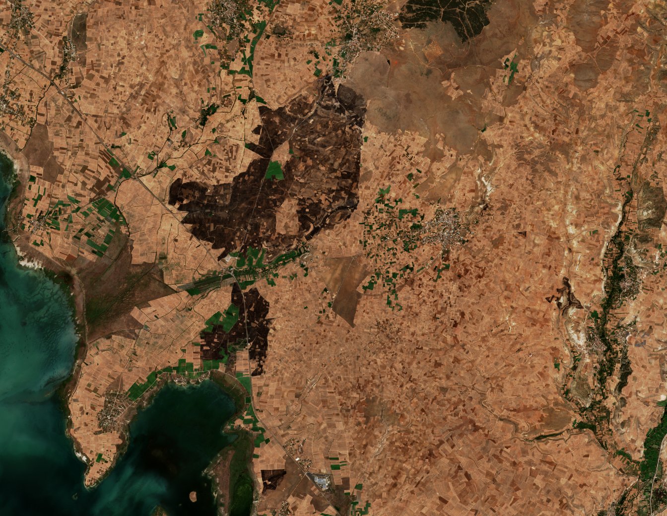 The area after the fire, September 9, 2026