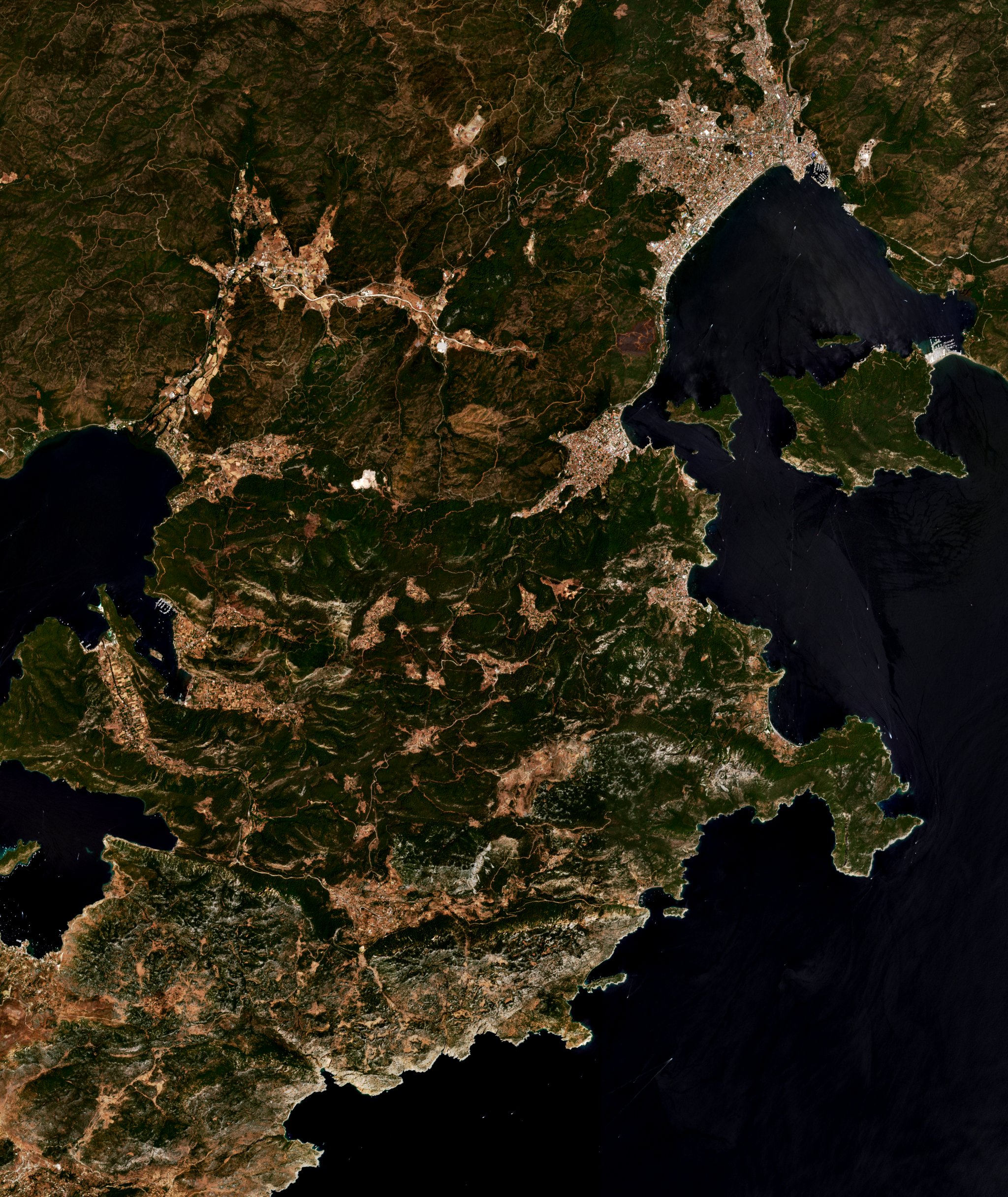 The area before the fire, July 18, 2021