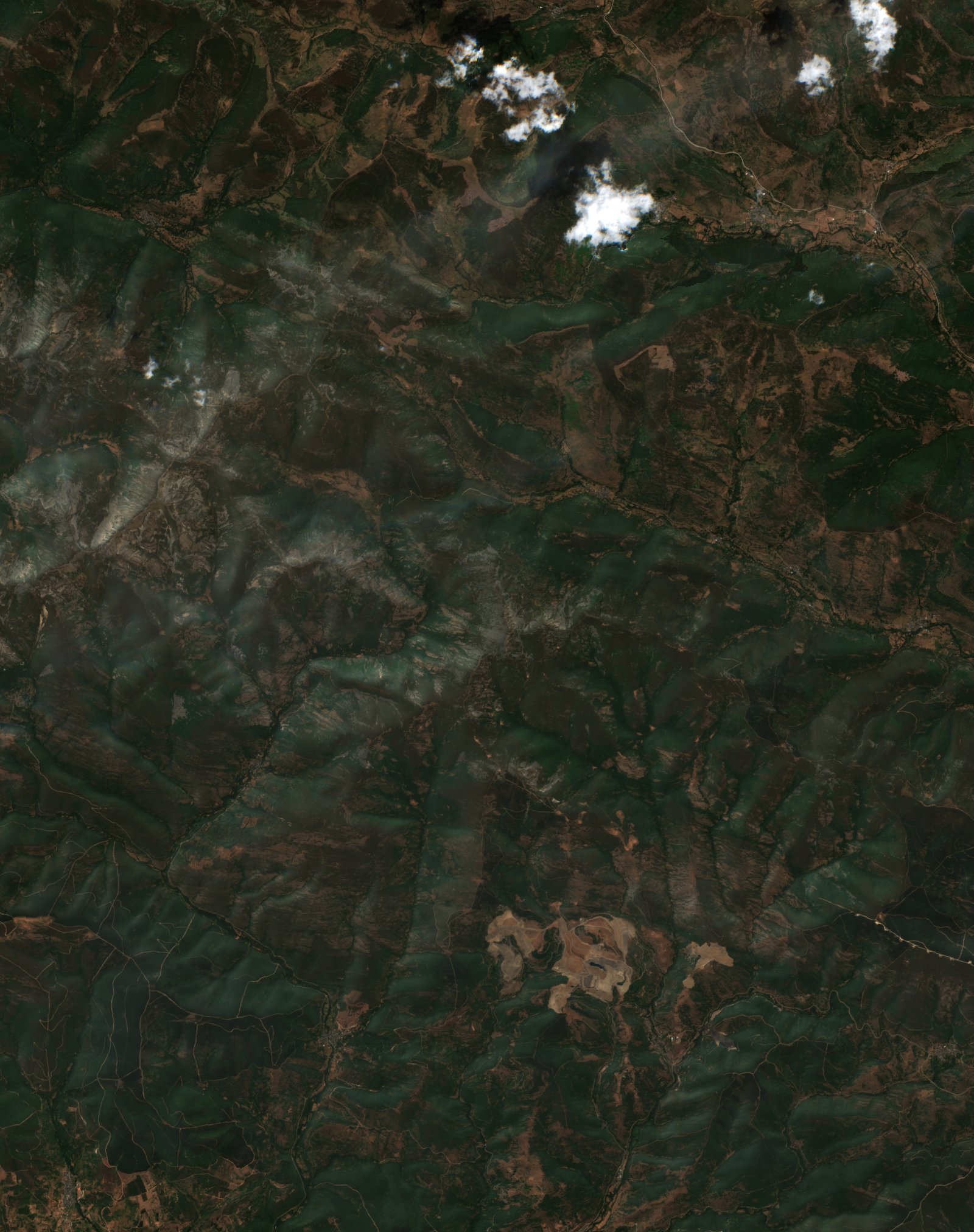 The area before the fire, August 1, 2025