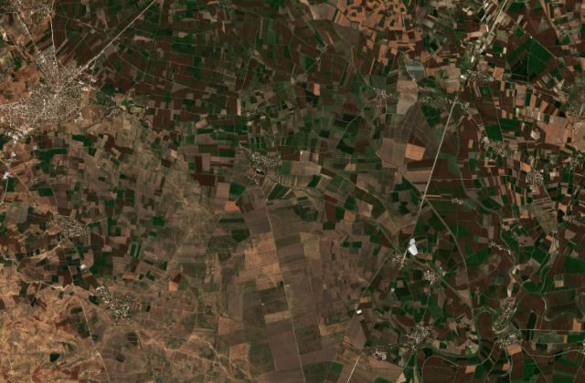 Burned area near İmamoğlu from space
