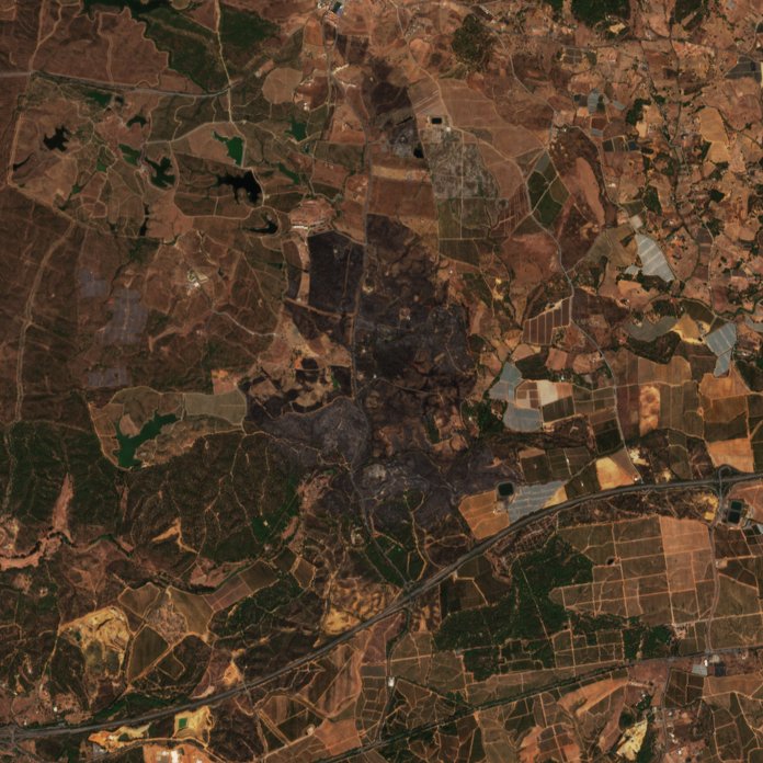 The area after the fire, September 20, 2026