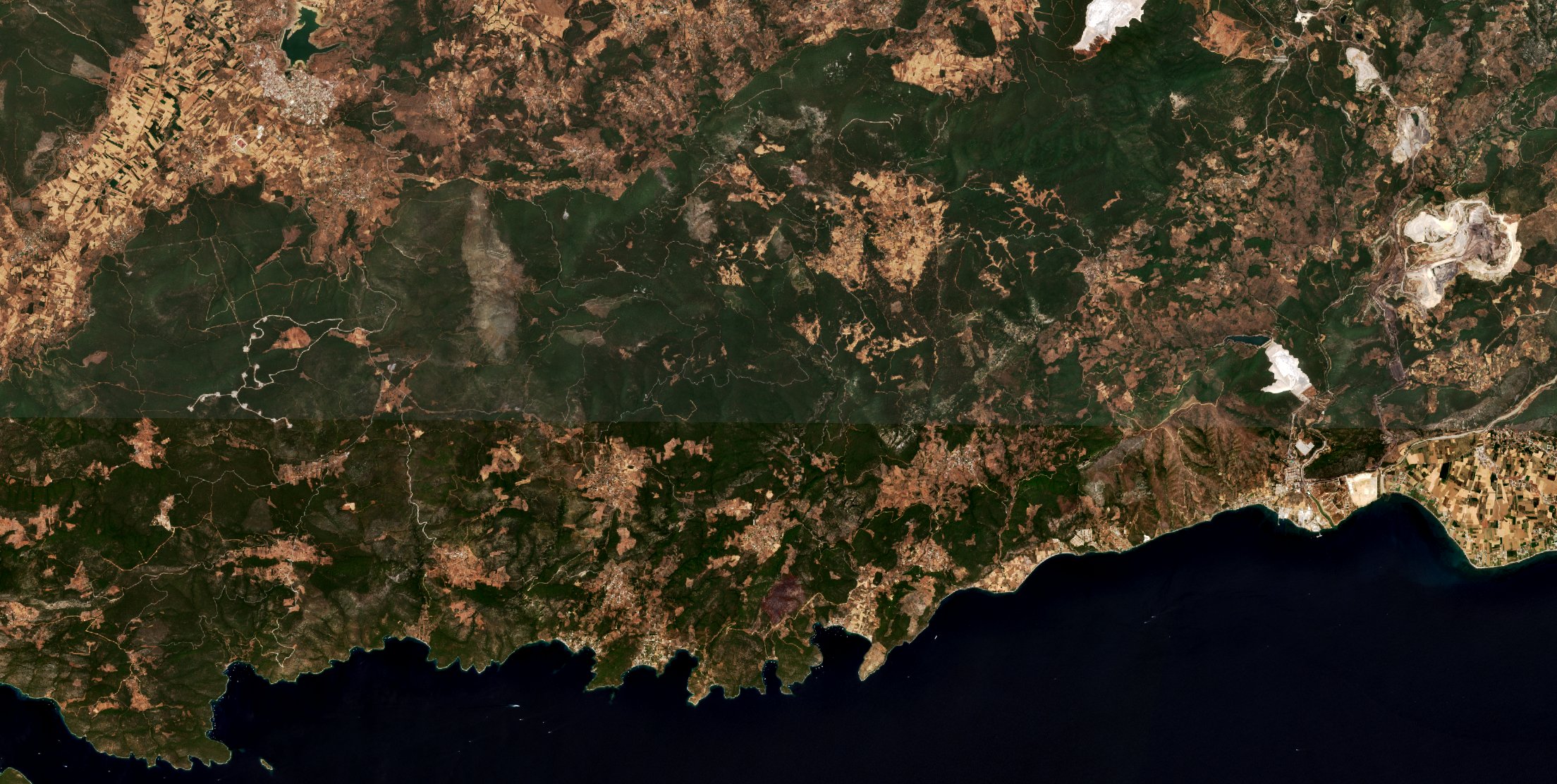 The area before the fire, July 23, 2021