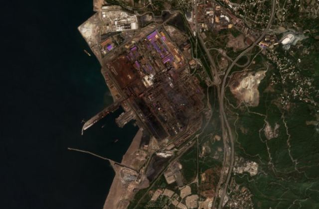 Burned area near Karayılan from space