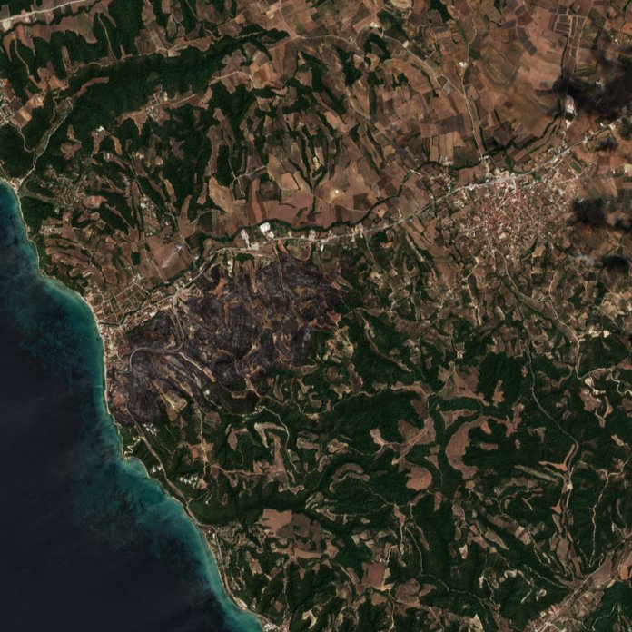 The area after the fire, August 15, 2026