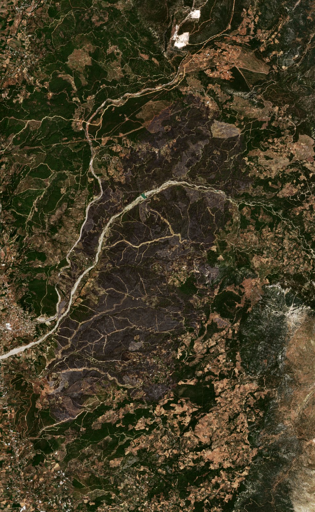 The area after the fire, August 1, 2026