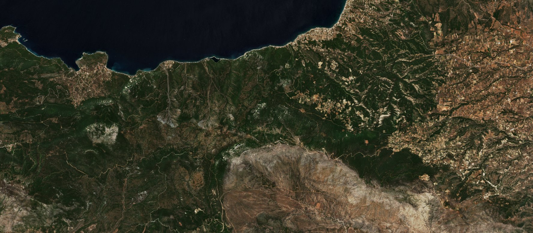 The area before the fire, May 10, 2021