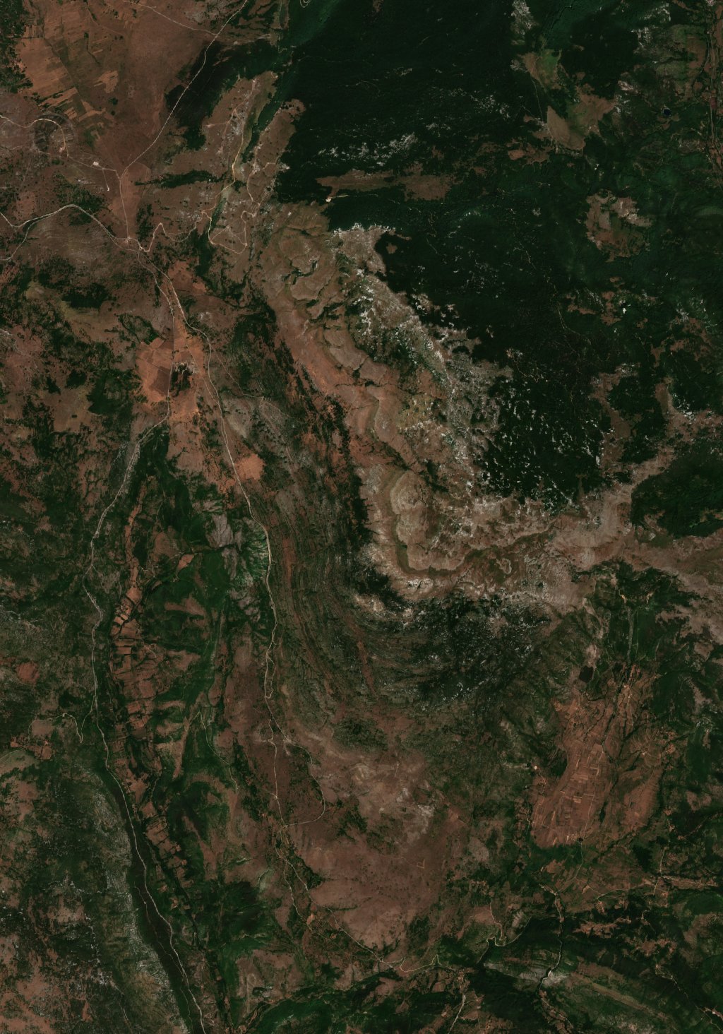 The area before the fire, August 1, 2017