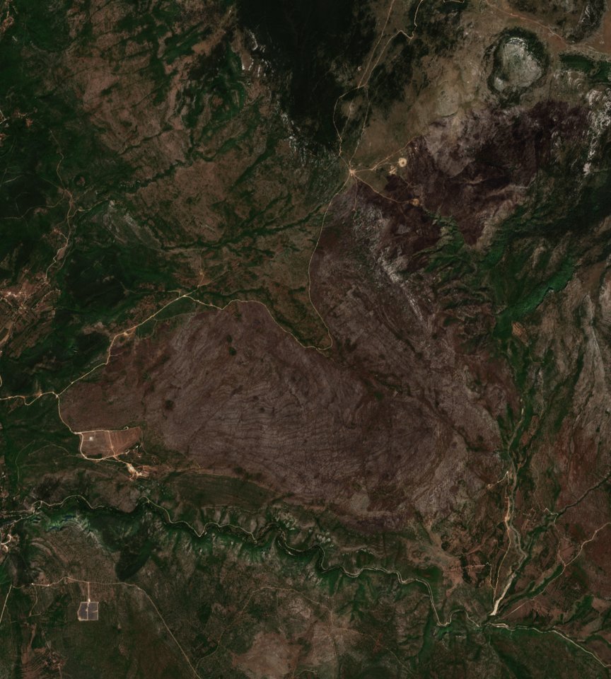 The area after the fire, August 24, 2024