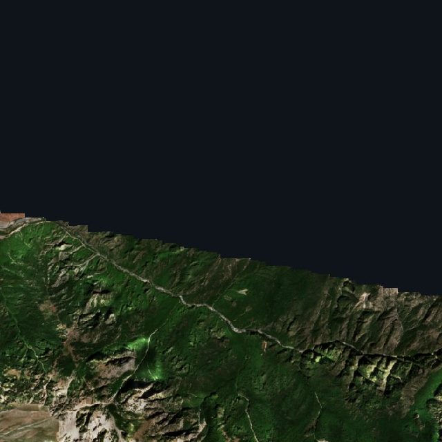 Burned area near Kónitsa from space