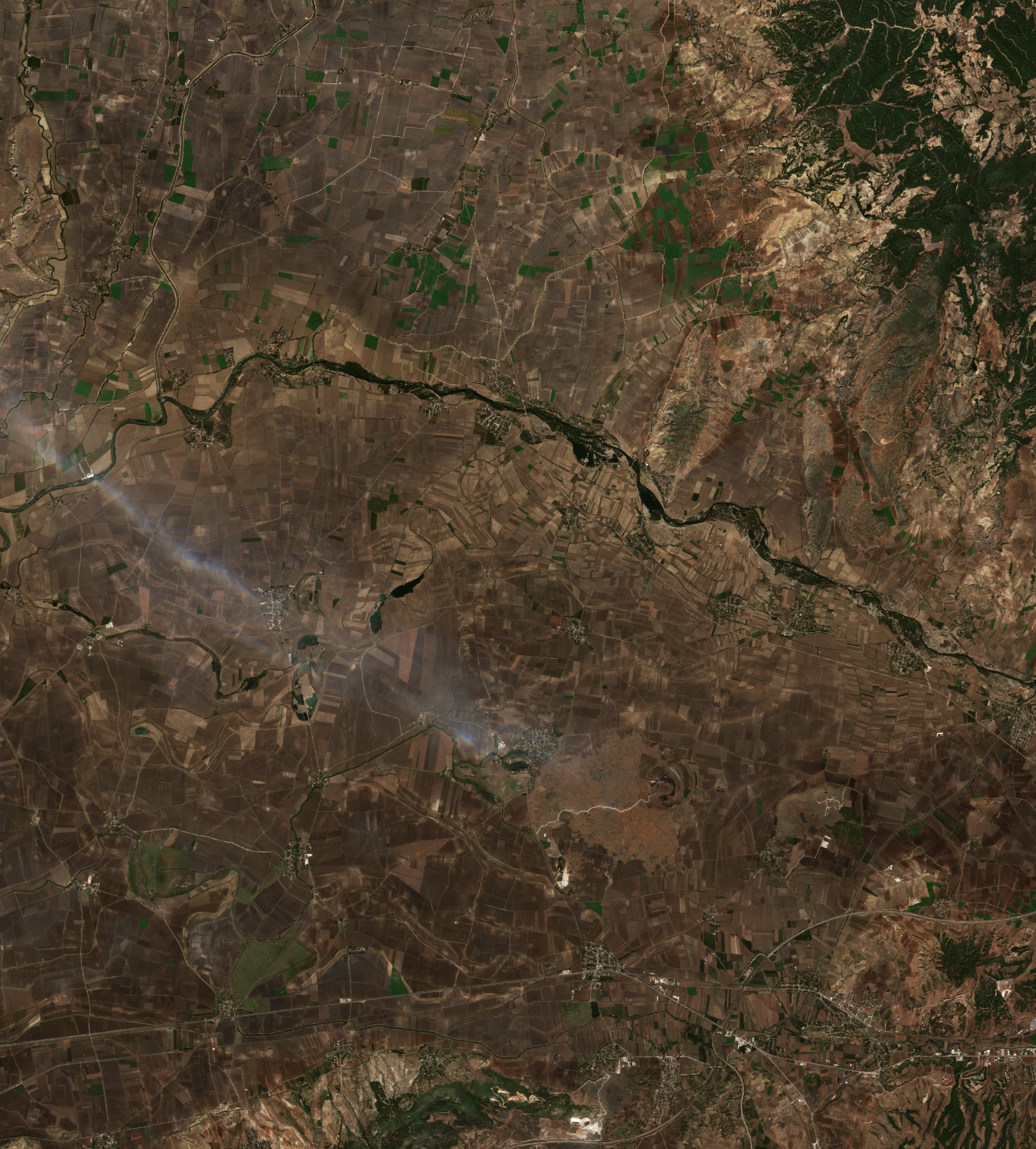 The area after the fire, October 23, 2016