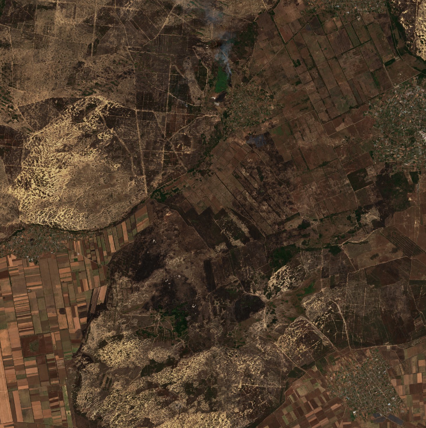 The area after the fire, August 21, 2026
