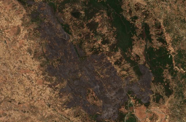 Satellite view near Ksar El Kebir