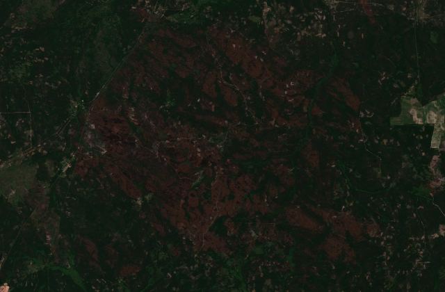 Satellite view near Kvartsytne