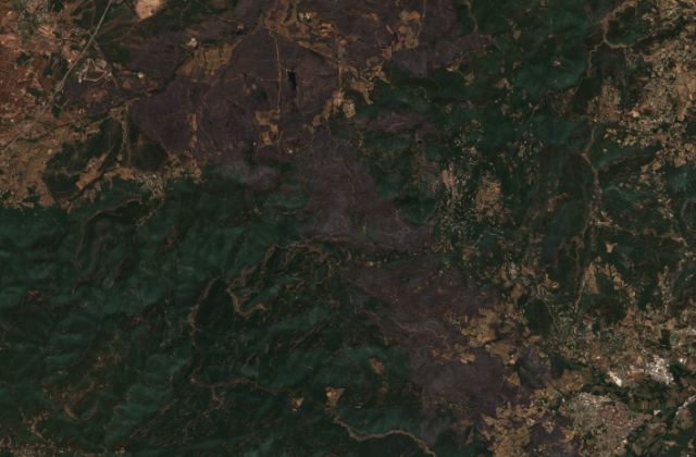 Satellite view near La Garde-Freinet