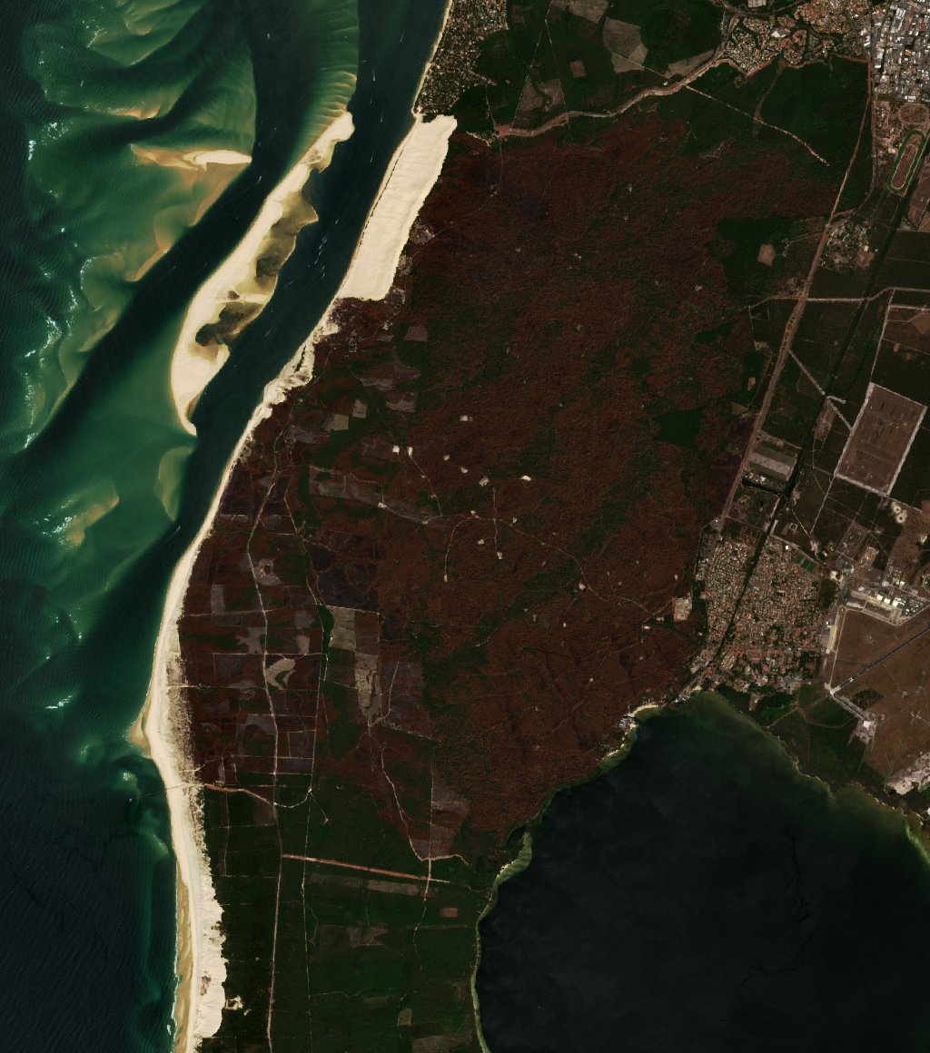 The area after the fire, August 1, 2022