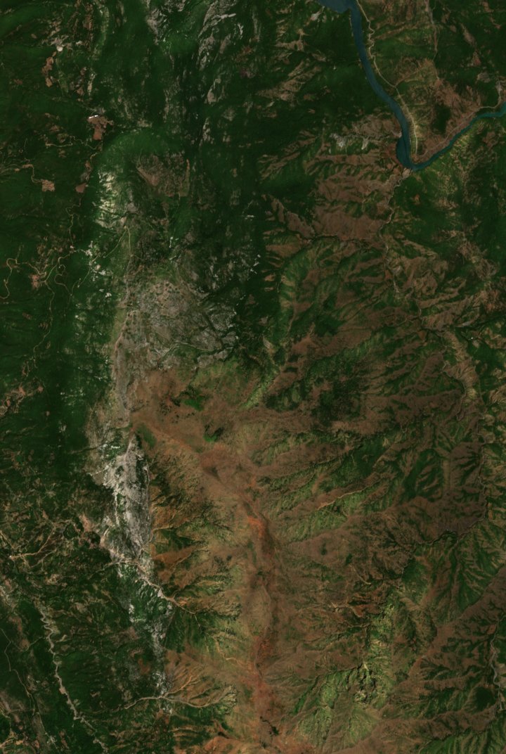 The area before the fire, July 11, 2017