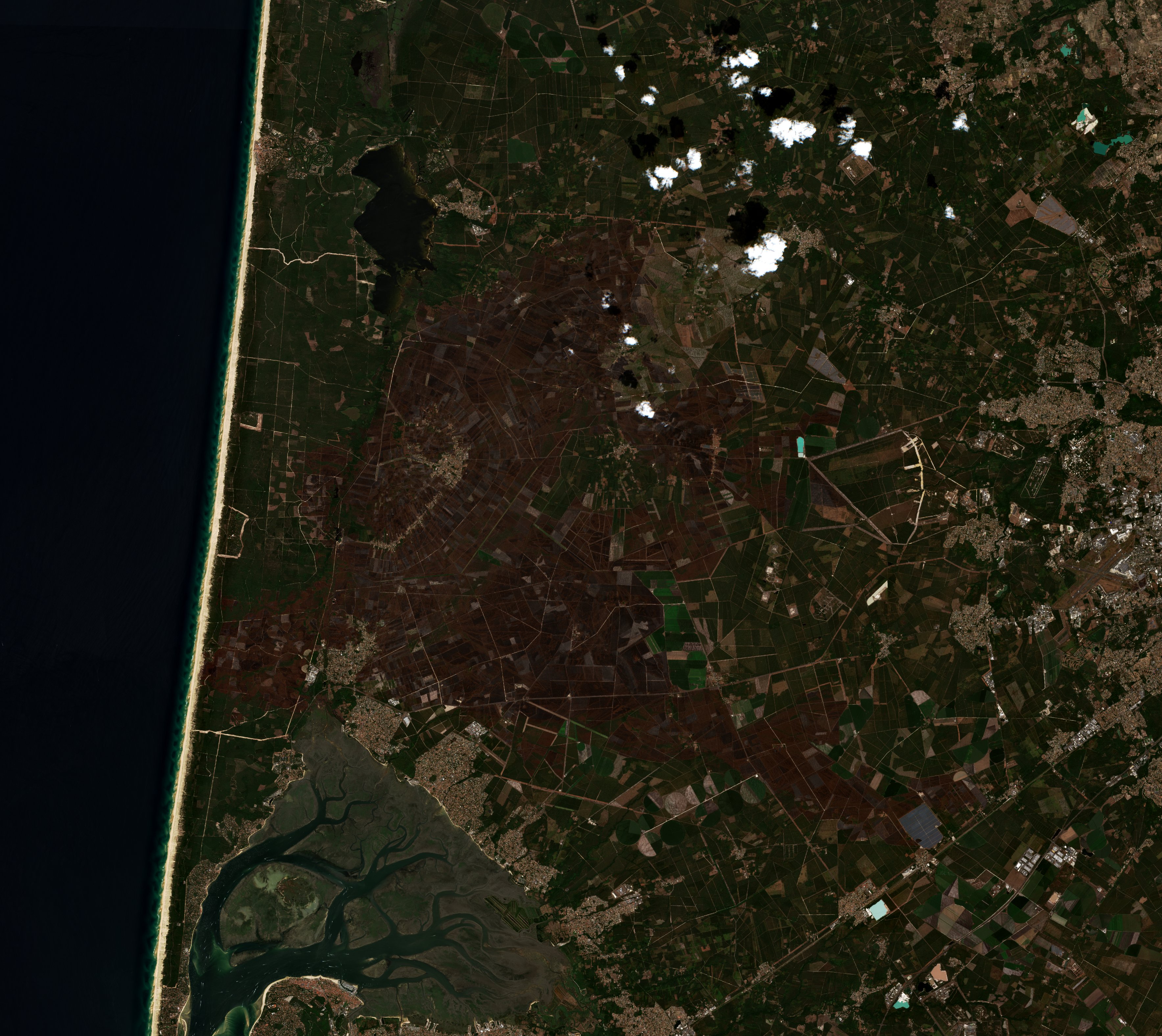 The area after the fire, August 12, 2026