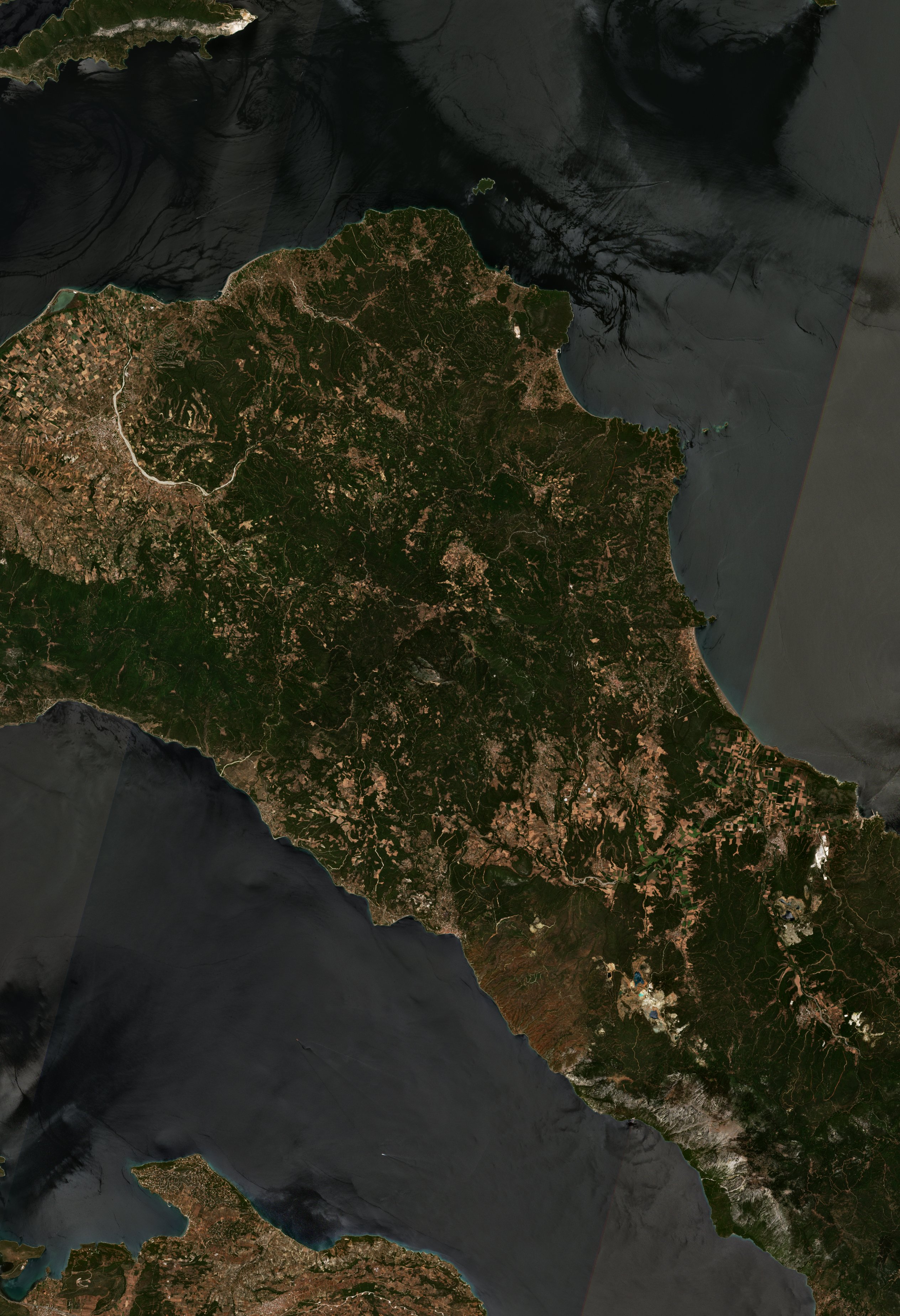 The area before the fire, July 27, 2021