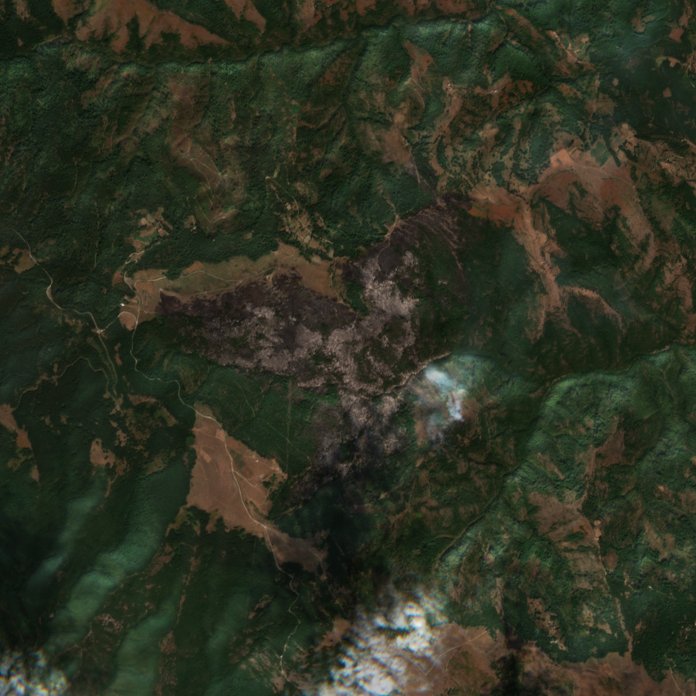 The area after the fire, September 11, 2026