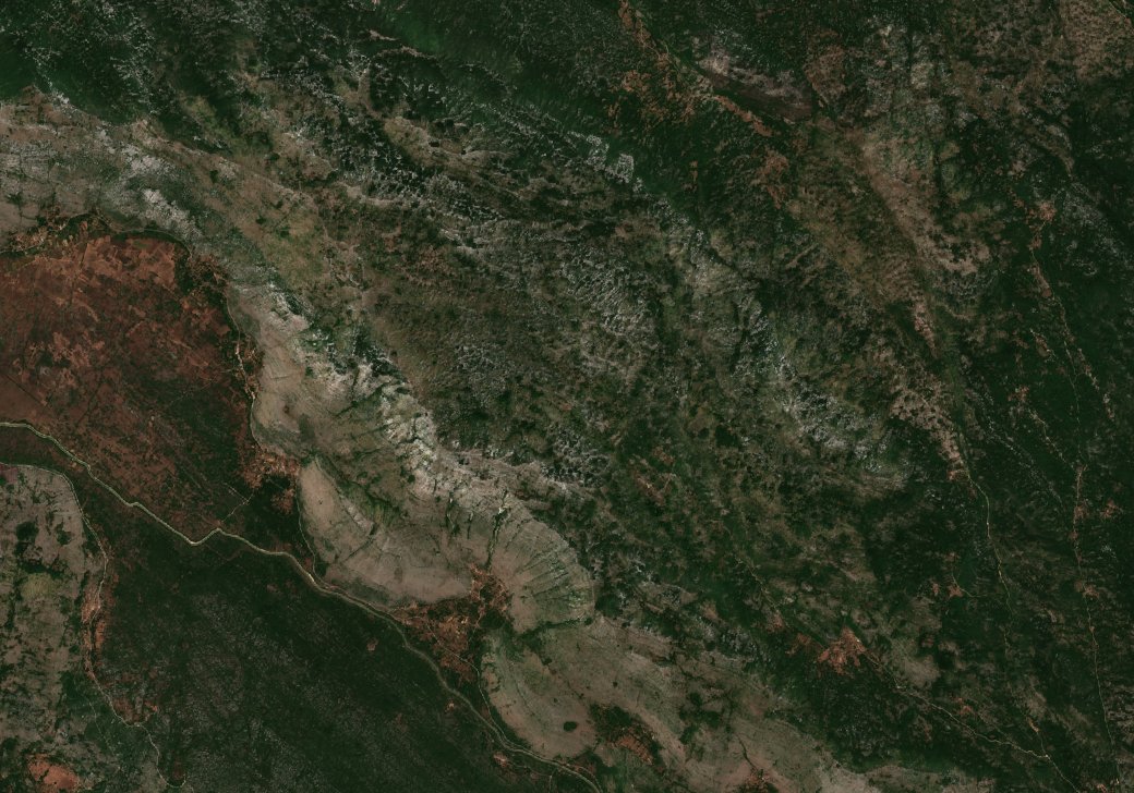 The area before the fire, July 29, 2017