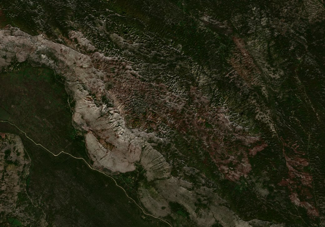 The area after the fire, October 12, 2017