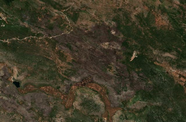 Satellite view near Ljubinje