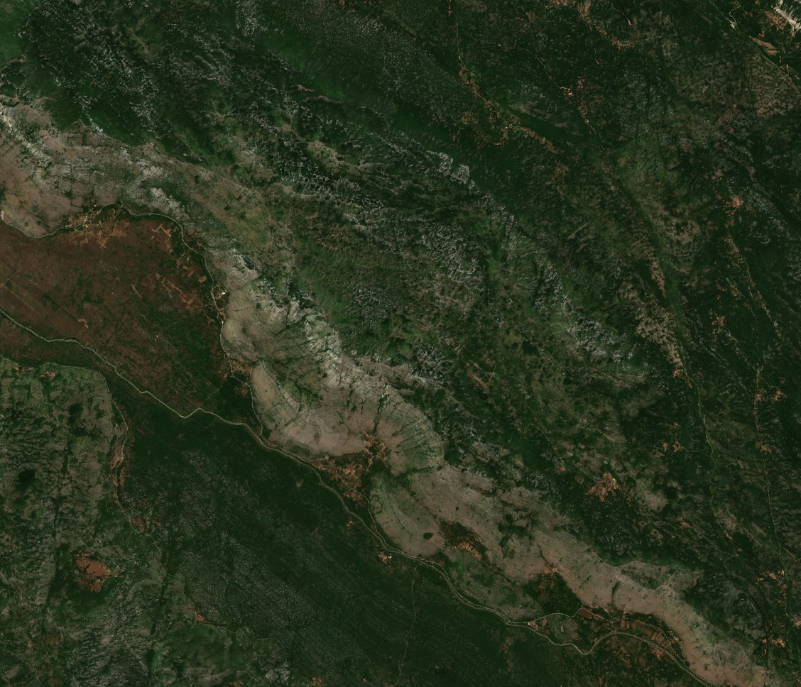 The area before the fire, July 2, 2025