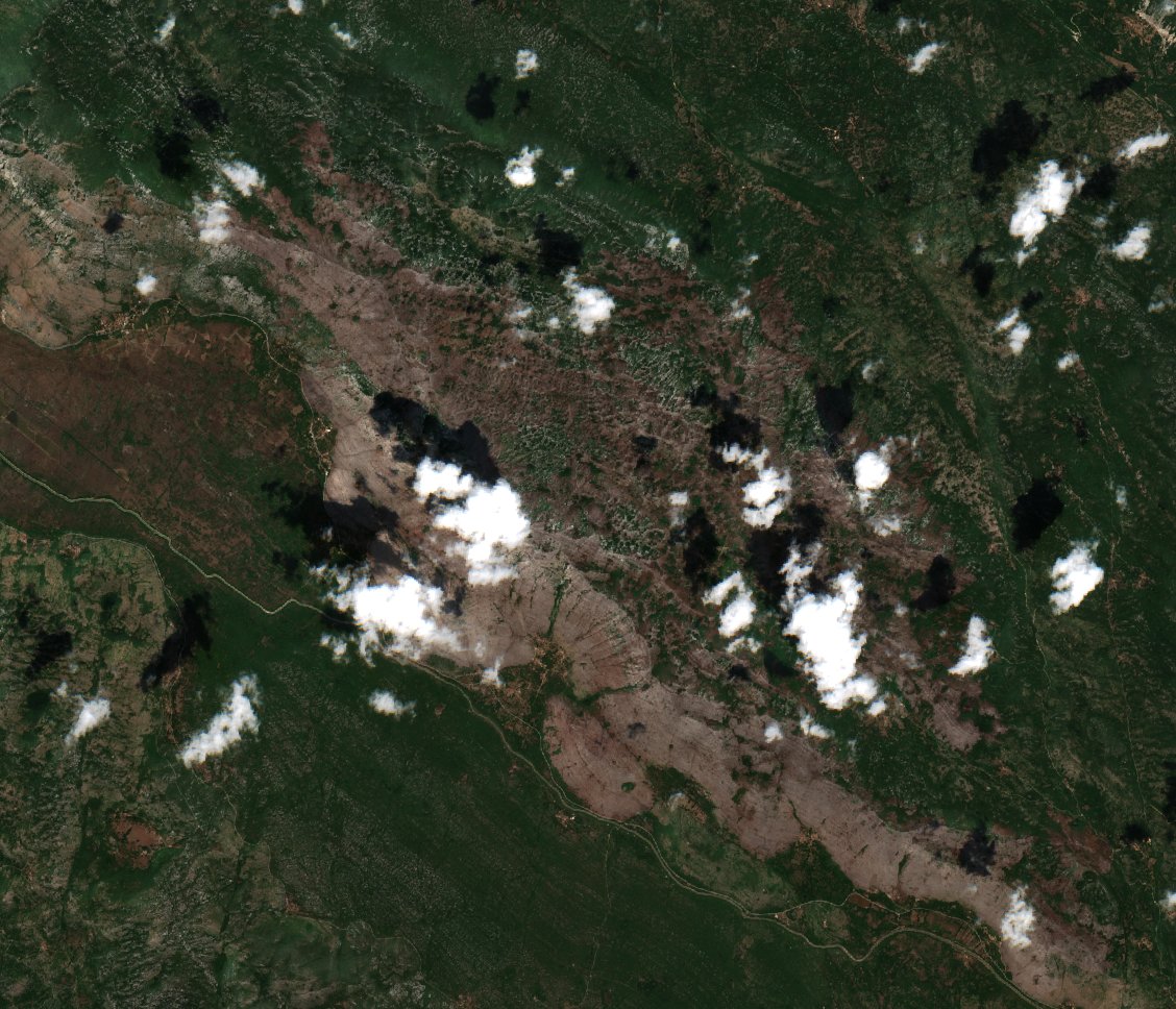 The area after the fire, August 6, 2025
