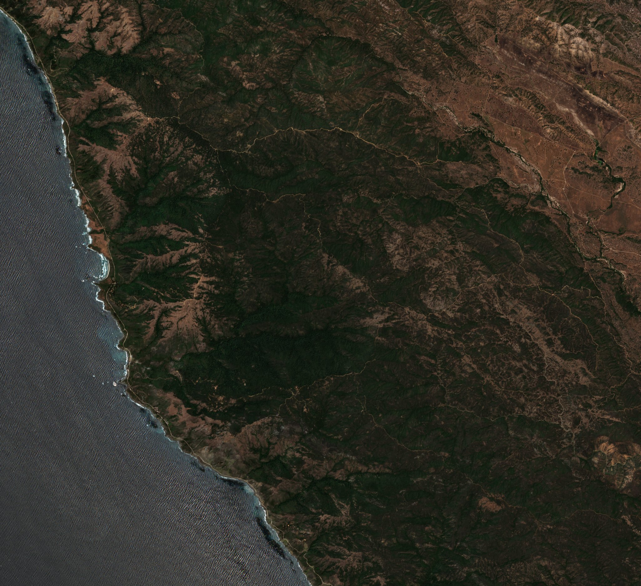 The area before the fire, July 27, 2026