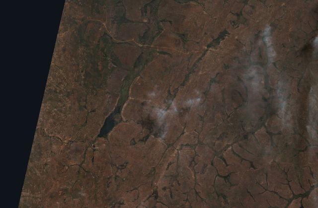 One of the biggest burned areas of the season from space