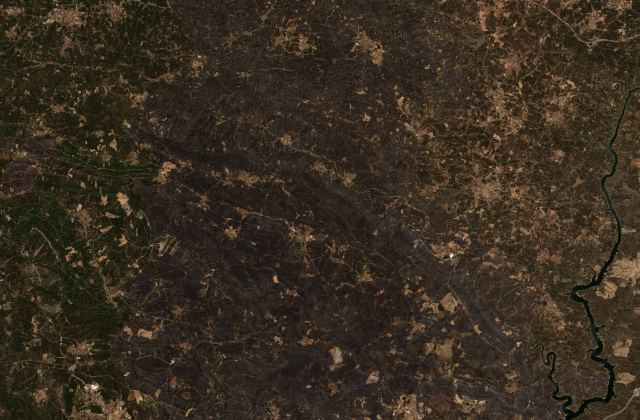 Satellite view near Mação