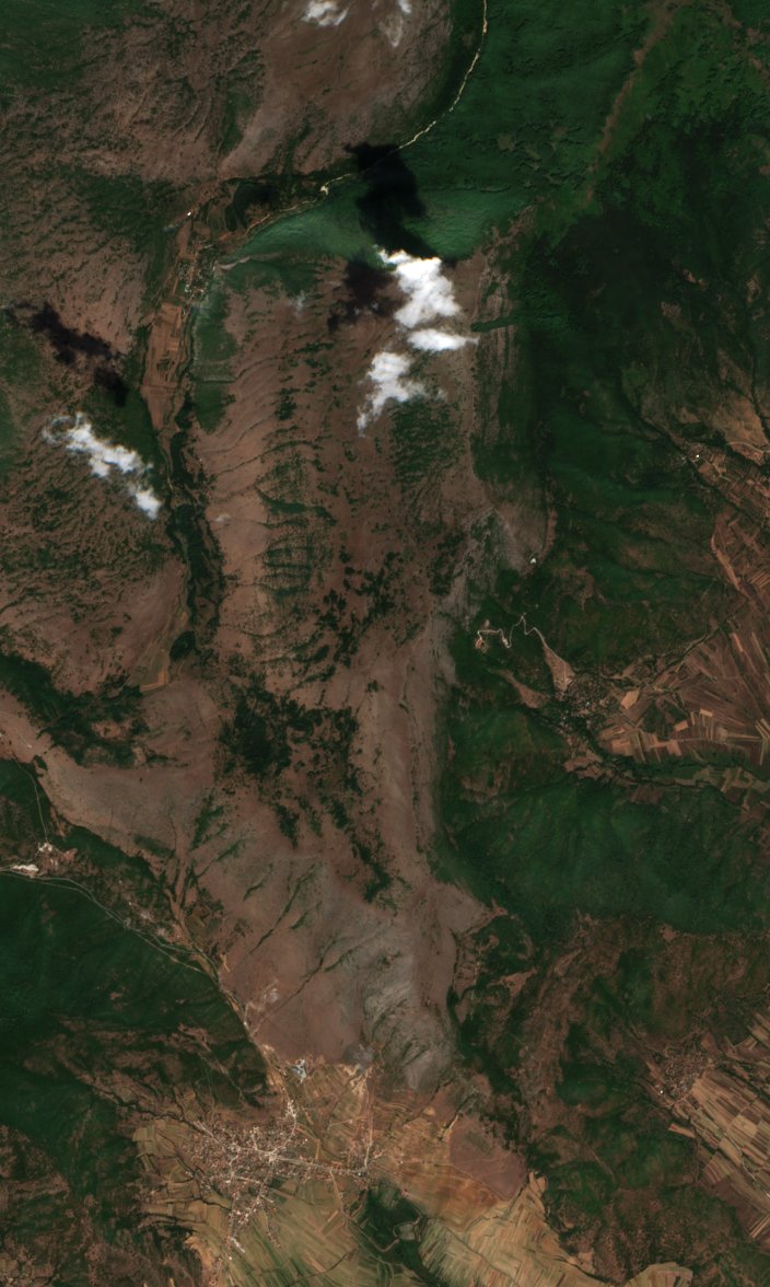 The area before the fire, September 1, 2019