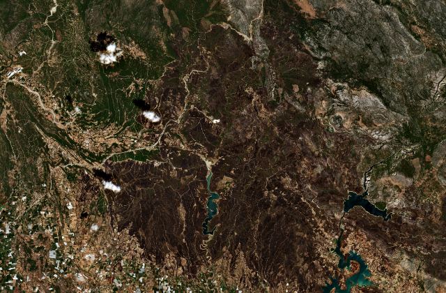 Satellite view near Manavgat