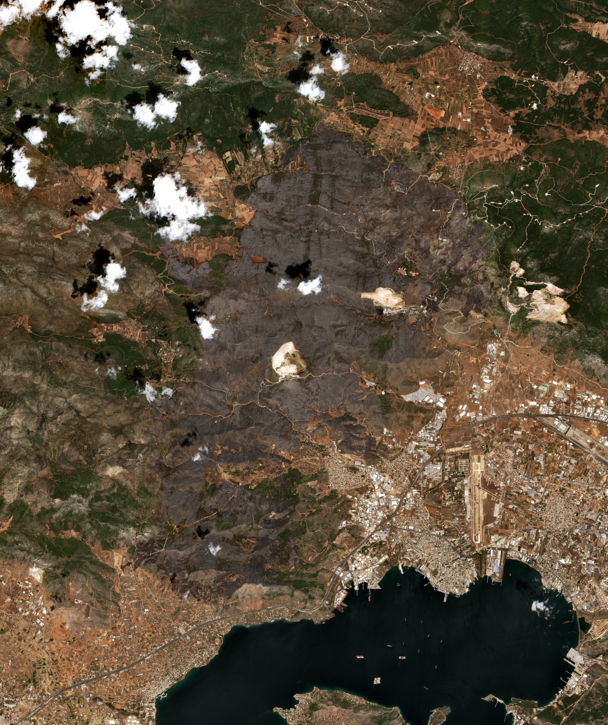 The area after the fire, July 24, 2023