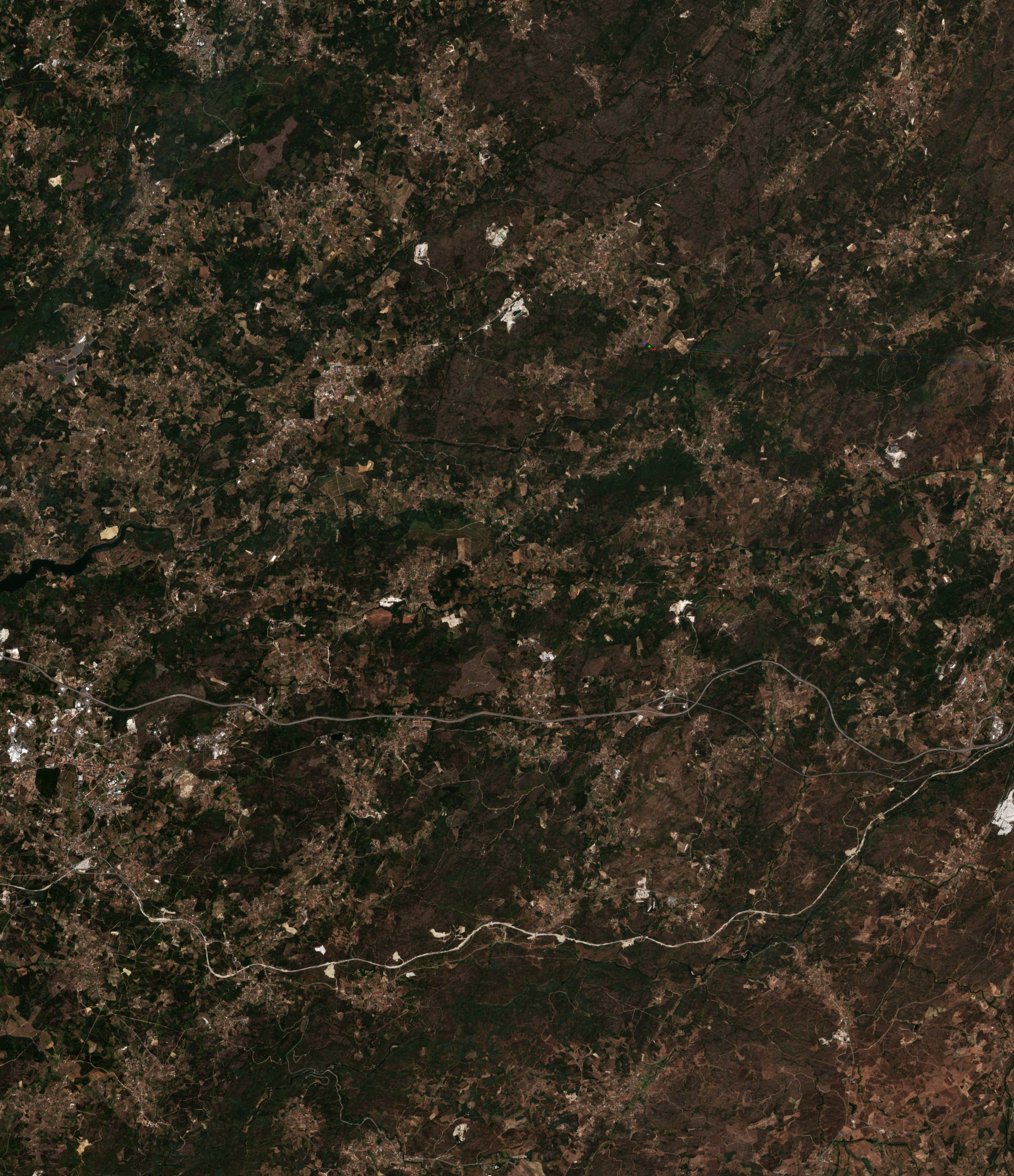 The area before the fire, August 21, 2024