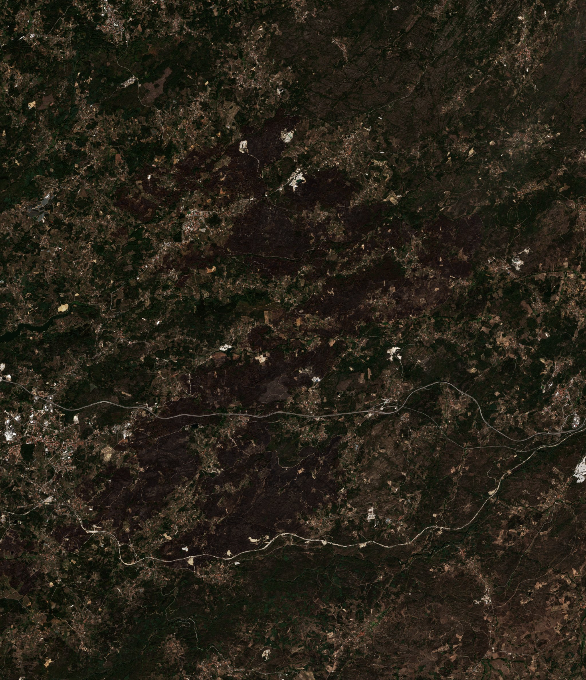 The area after the fire, September 30, 2024