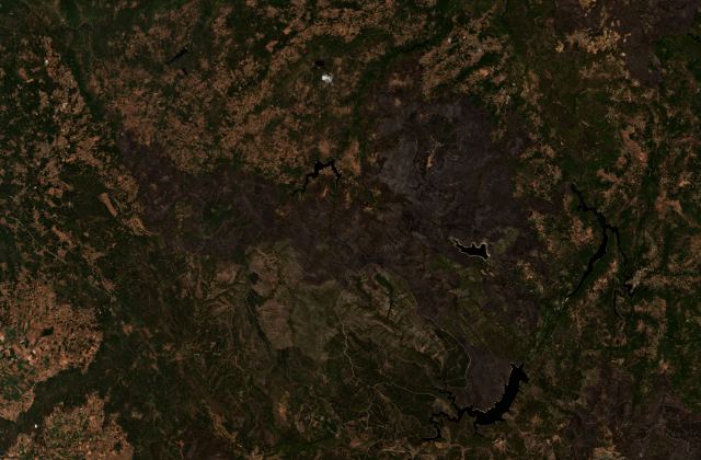 Satellite view near Manzaneda