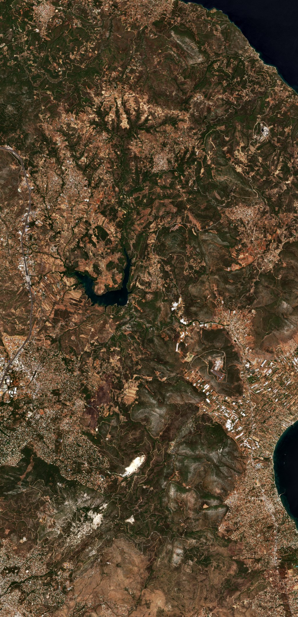 The area before the fire, August 2, 2024