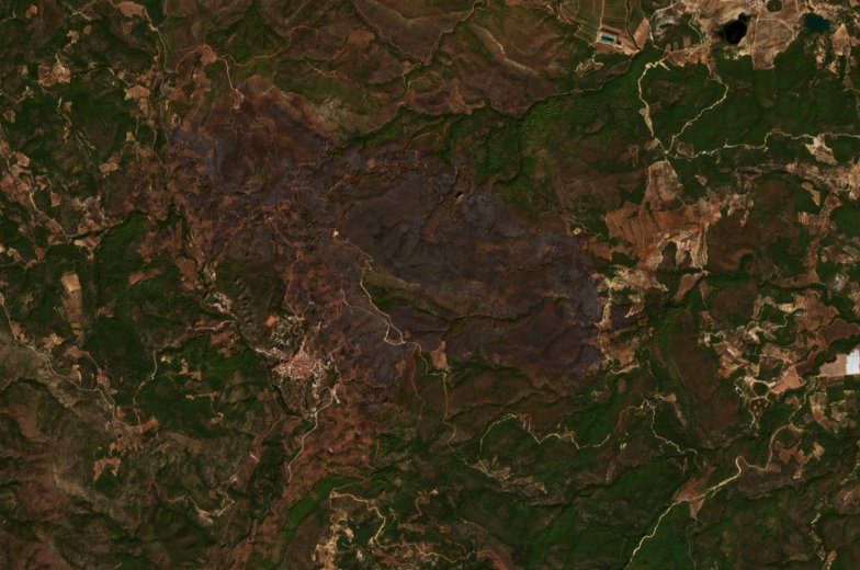 The area after the fire, August 27, 2026
