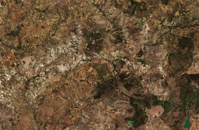 Burned area near Butera from space